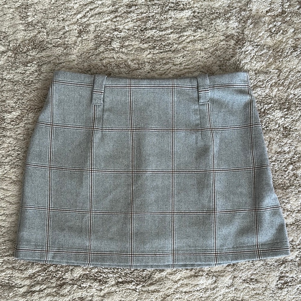 Abercrombie & Fitch Gray Plaid Women's Skirt